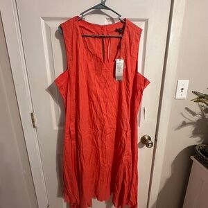 Sleeveless Coral Dress